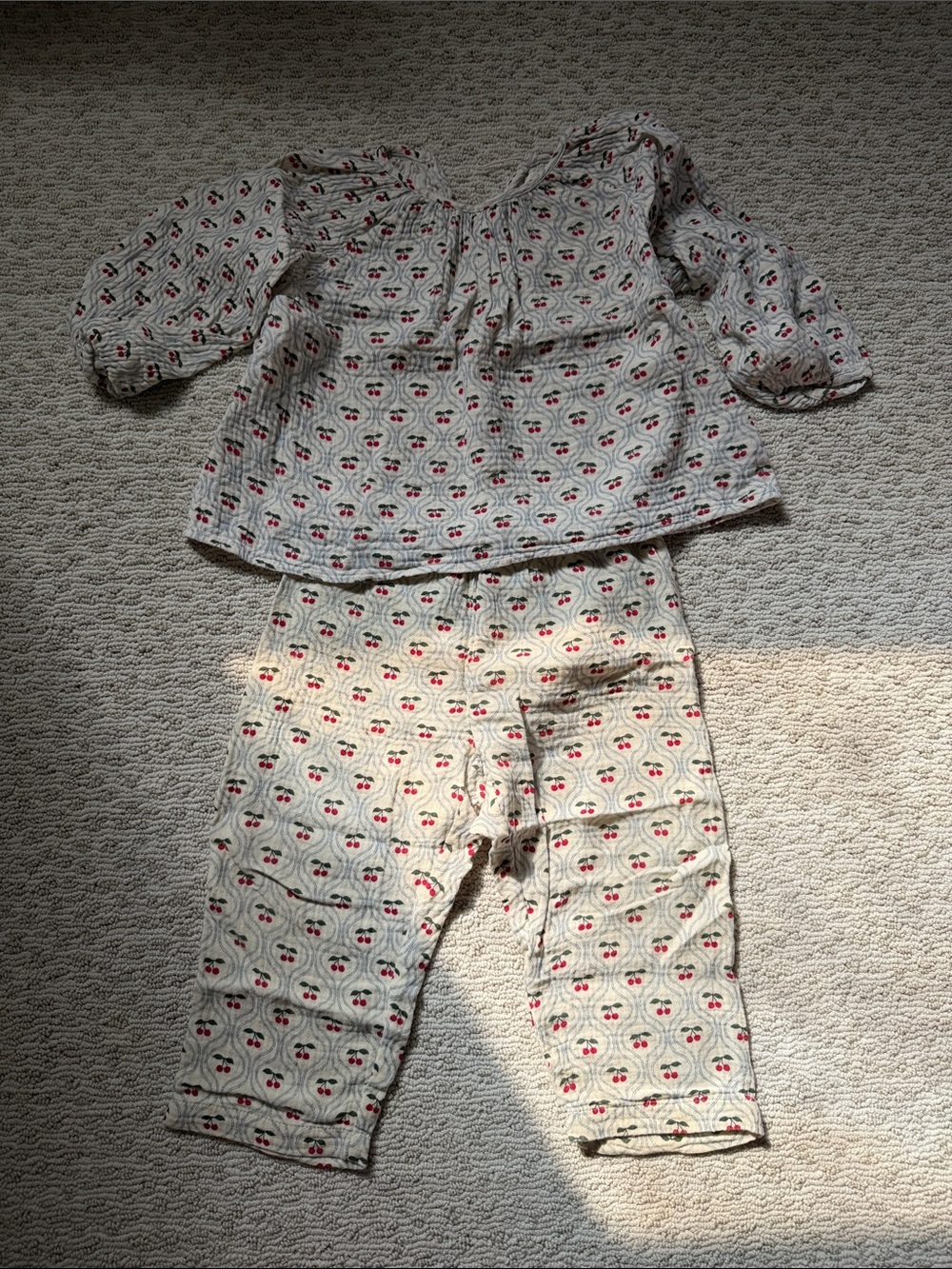 Konges Slojd Kids Cherry Print Gauze Set
